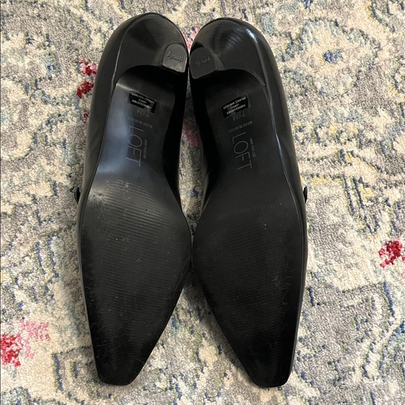 LOFT Black and Gray Women's Heels - Picture 4 of 5